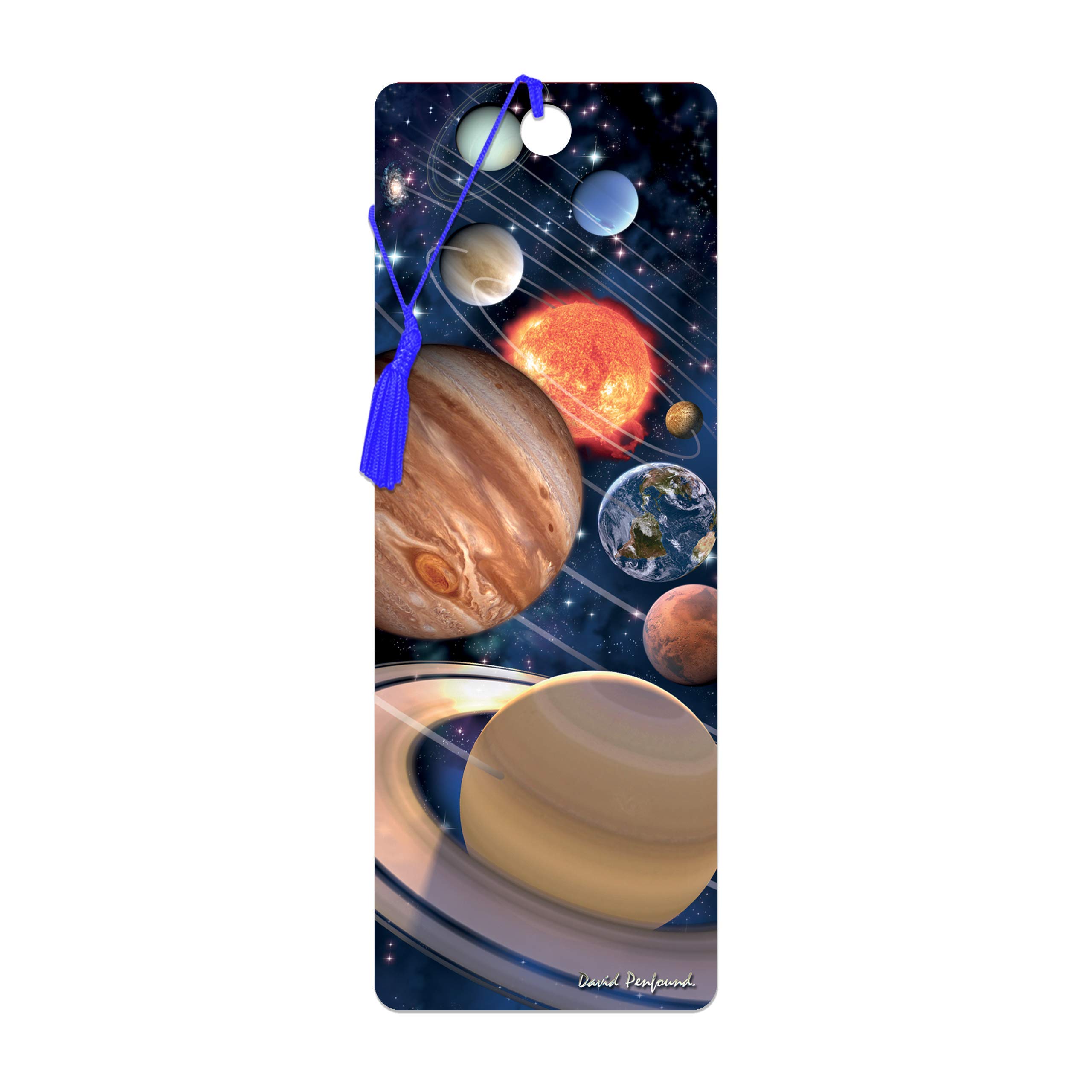 3D LiveLife Bookmark - Our Solar System from Deluxebase. A Space Bookmark with lenticular 3D Artwork Licensed from Renowned Artist David Penfound — image 1