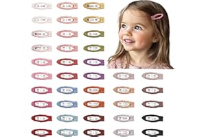 Ruyaa 40-Pack Baby Hair Clips and Toddler Hair Clips - 20 Colors Snap Clips for Girls,Baby Barrettes Premium Quality,Lightweight and Comfortable,Hair Accessories for Toddlers Kids Children