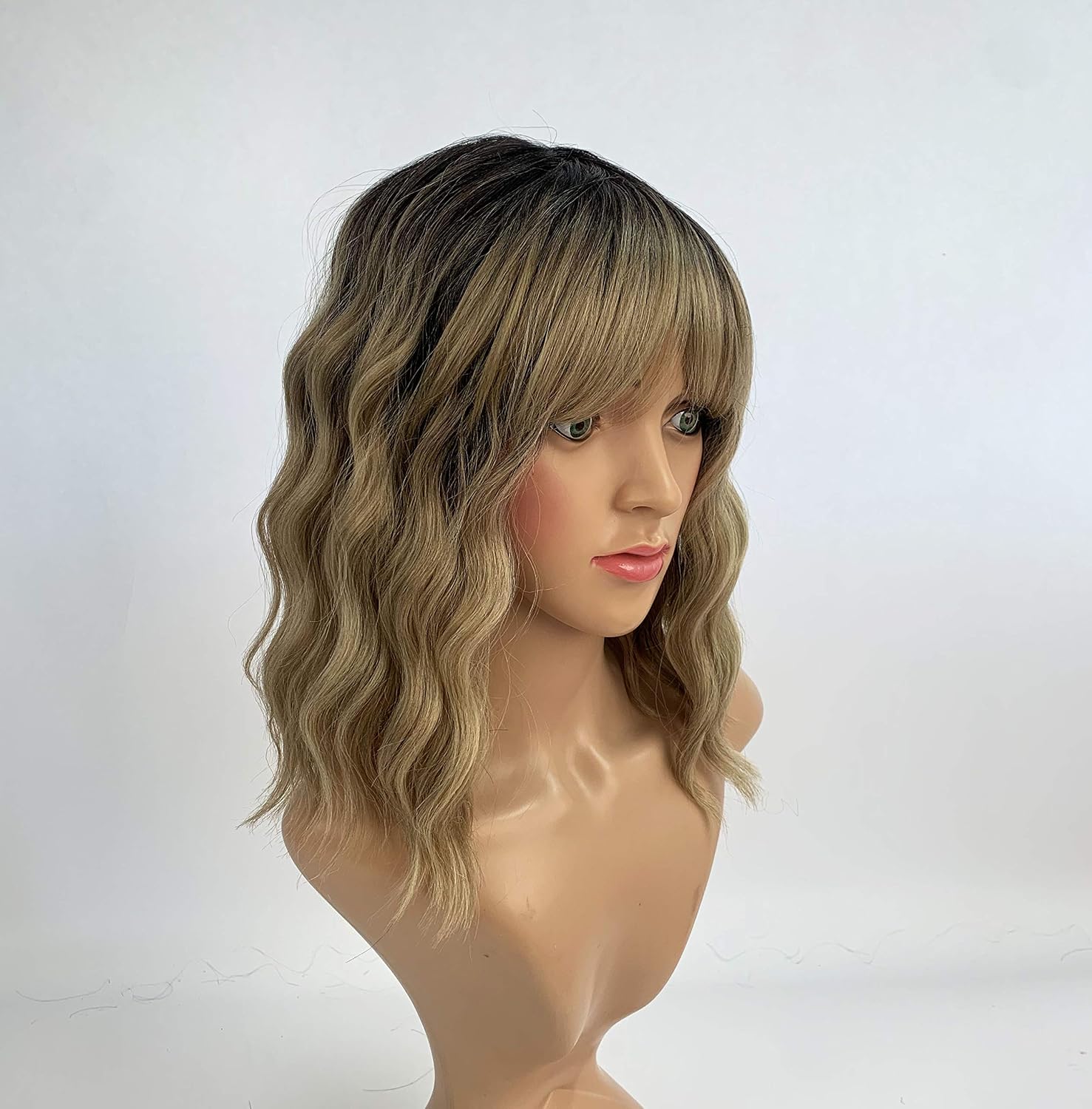 SLEEK 2020 New 13''Synthetic Curly Wig With Bang FRAN Fashion Wig Cosplay Wig for Black Women Heat Resistant Fiber Adjustable Cap 130G-TT4/12/613 - Image 3