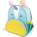 Skip Hop Toddler Backpack, Zoo Preschool Ages 2-4, Unicorn, 11x5x12 Inch (Pack of 1)