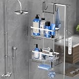 KEGII Hanging Shower Caddy Over Door Stainless Steel Organizer No Drilling view 7