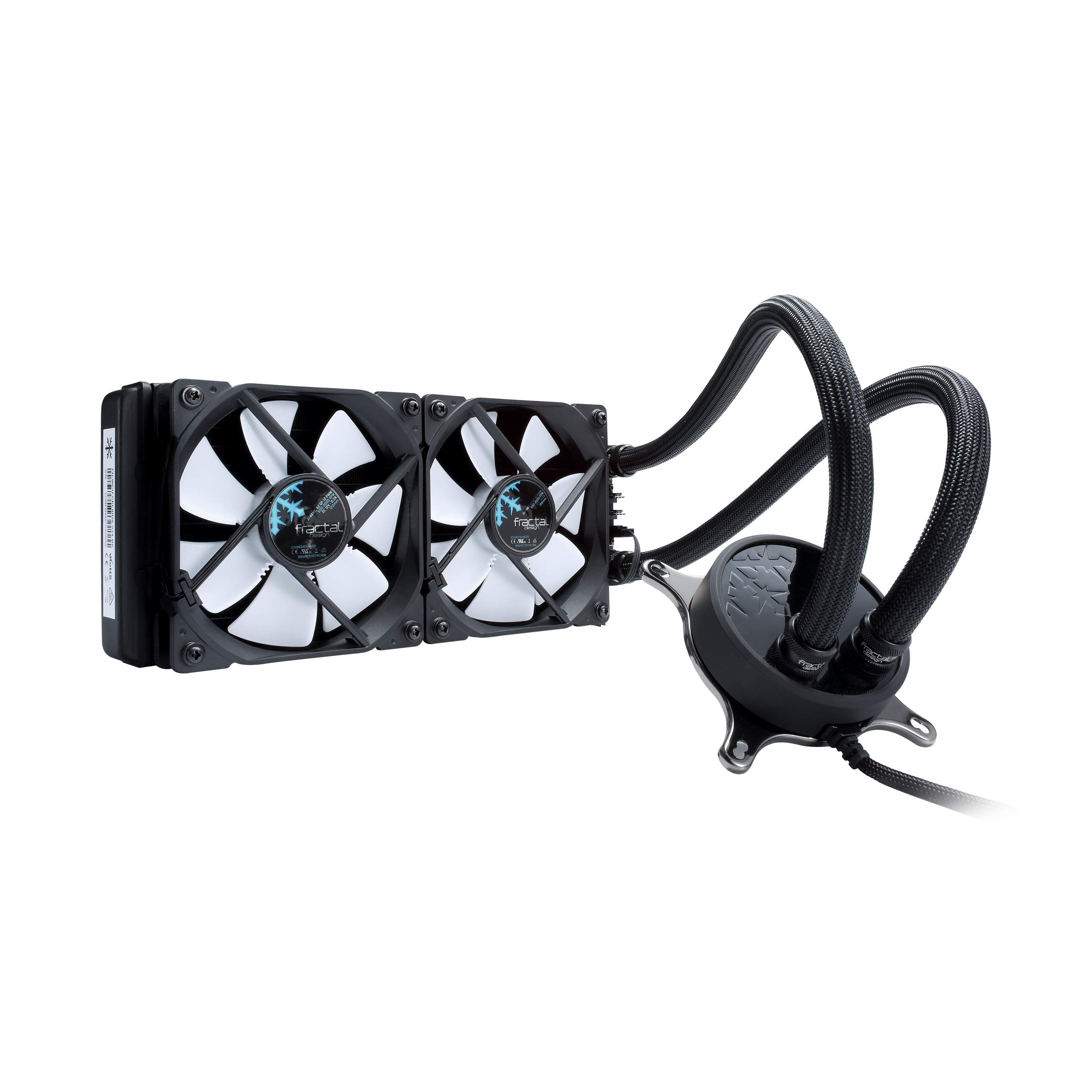 Fractal Design Celsius S24-240 mm Radiator - Silent Liquid CPU Cooler - PWM - Intelligent Controls - 2X Fractal Design Dynamic X2 PWM GP-12 120Mm Silent Fans Included - 1/4