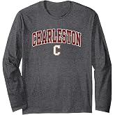 Charleston Cougars Arch Over Logo Officially Licensed Long Sleeve T-Shirt