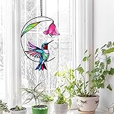 Hummingbird Gifts for Women, Hummingbird Sun Catcher for Window Hanging, for Mom Grandma Bird Lovers, Spring Suncatcher Garden Decor for Indoor Outdoor Windows