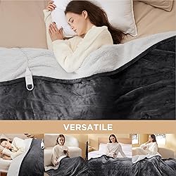 Bedsure Electric Blanket Twin - Soft Flannel Heated