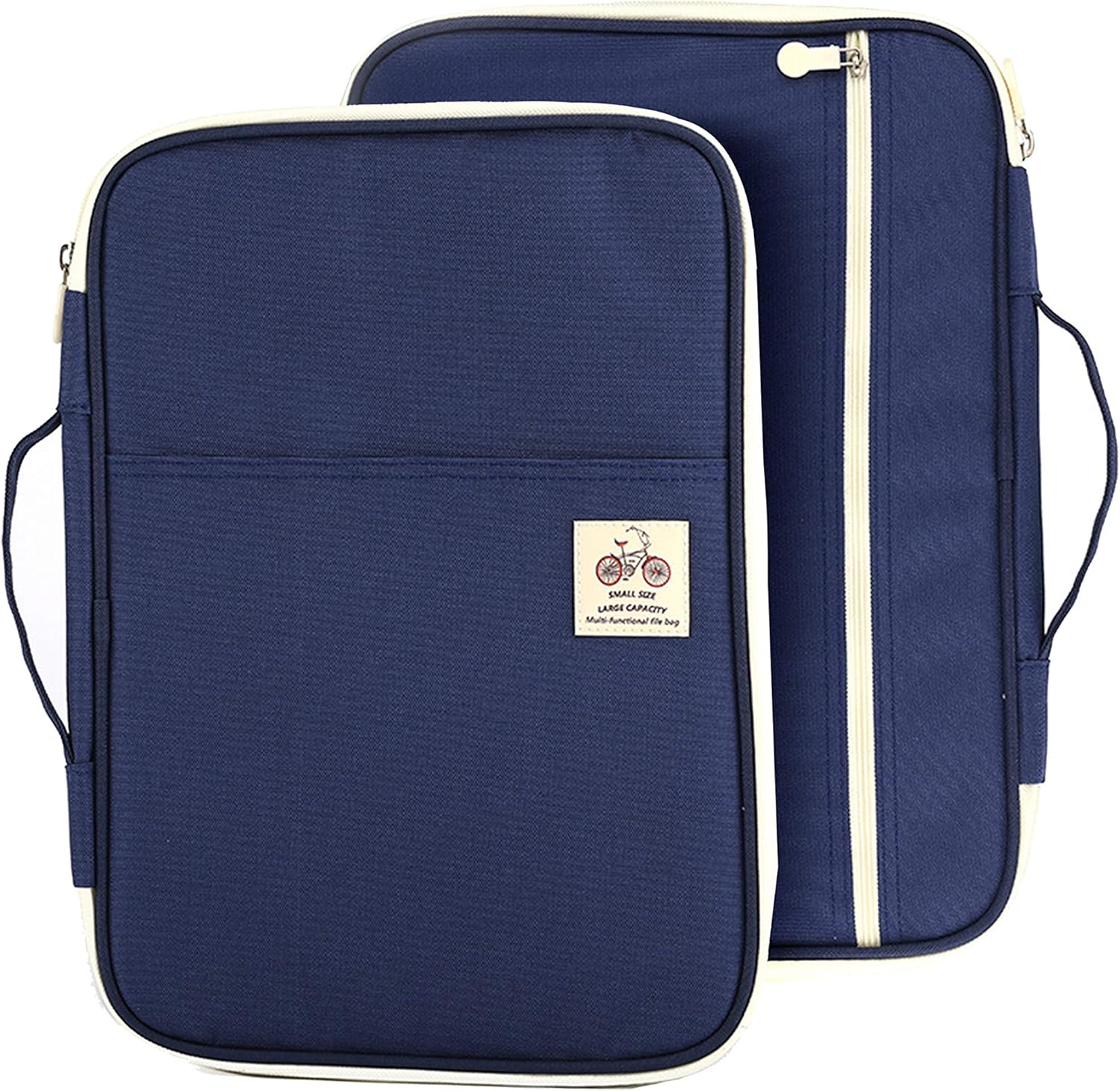 Lazyaunti Zipper Portfolio Organizer A4 Note Pouch