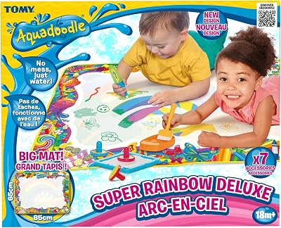 Aquadoodle Super Rainbow Deluxe Large Water Doodle Mat 65x85cm