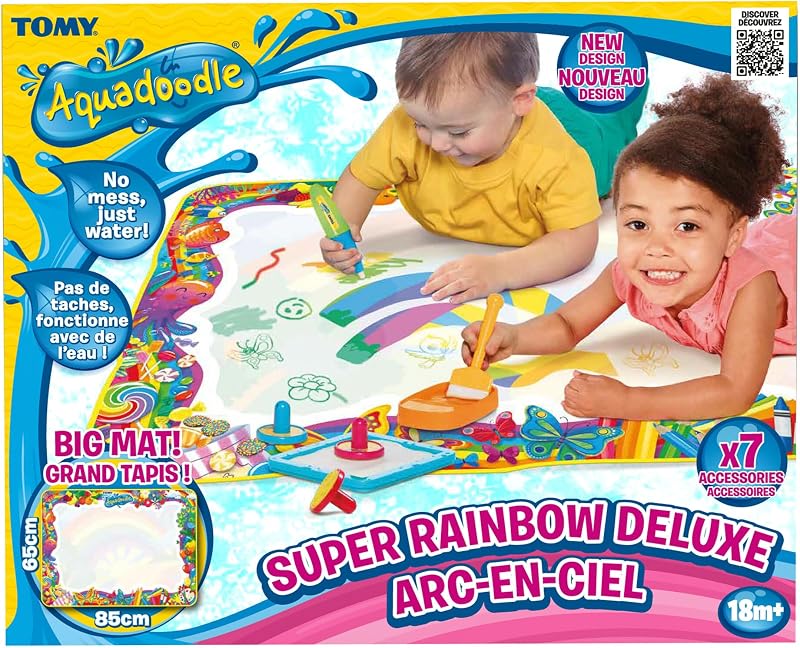 Aquadoodle Super Rainbow Deluxe Large Water Doodle Mat 65x85cm