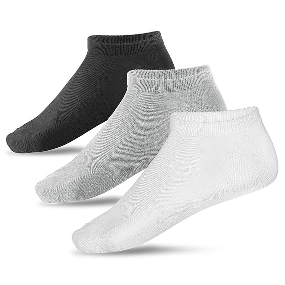 bestsale4you 4/8 / 12/20 Paar Best Basics Sneaker Socken Kurzsocken Füßlinge Sportsocken Schwarz/Weiß/Grau Baumwolle - Herren