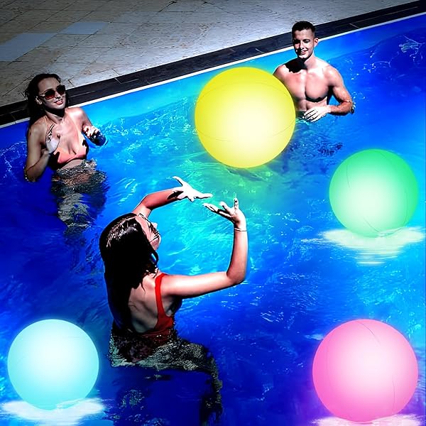 Inflables Para Alberca Adultos Jenaai Bolas De Playa Con Luz LED