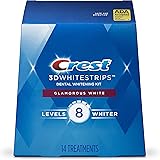 Crest 3D White Luxe Whitestrip Teeth Whitening Kit, Glamorous White, 14 Treatments( Each with 1 Upper/ 1 Lower), 28 Strips