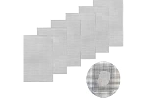 MATENF Window Screen Repair Patch, 7"x 5"(18cm x 13cm), Gray, 3-Layer Strong Adhesive Window Screen Mesh Tape, Repair Kit for Window and Door Screen Tears Holes