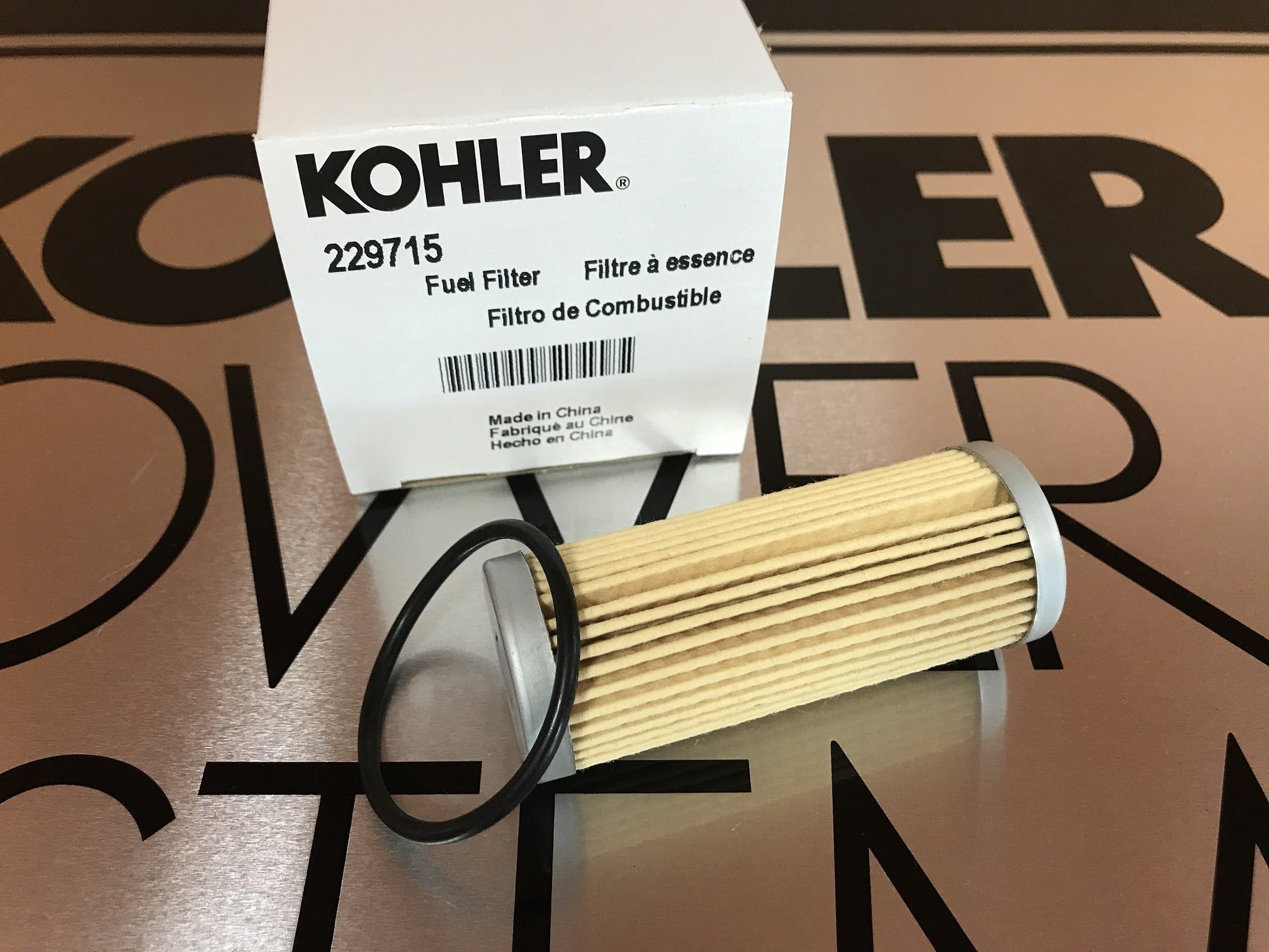 Kohler 229715 Fuel Filter with O-Ring Genuine OEM