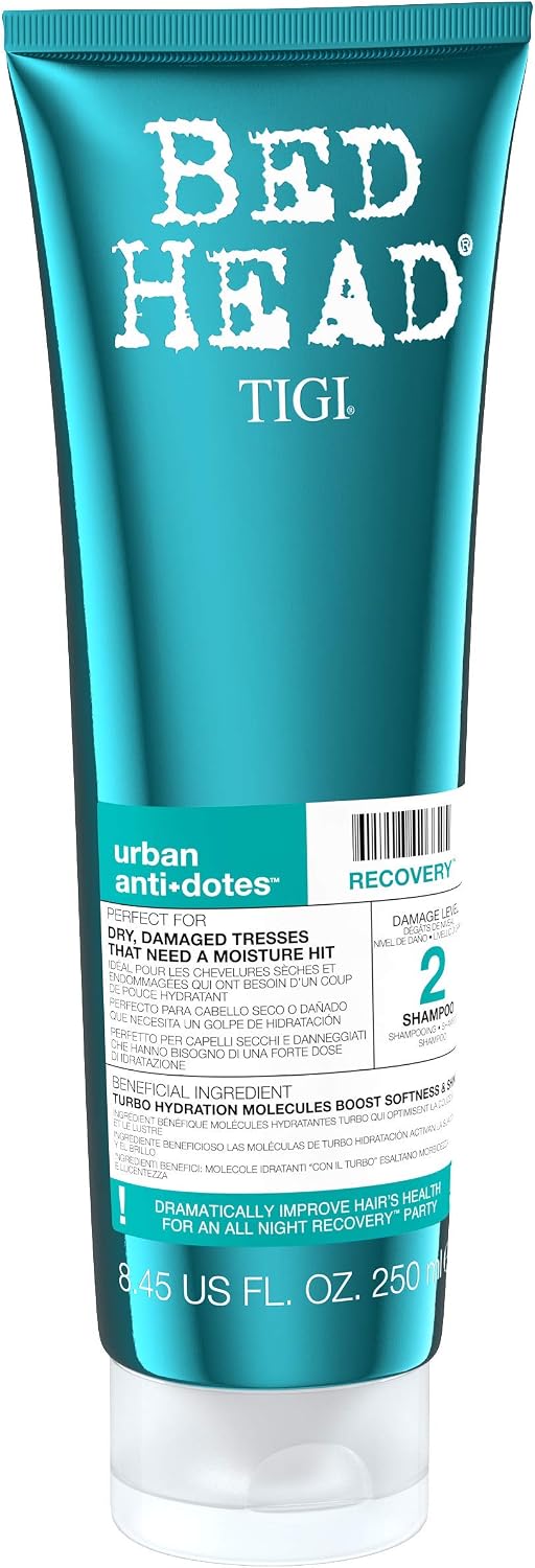 Bed Head by Tigi Urban Antidotes Recovery Moisture Shampoo for Dry Hair 250 ml, 250 ml (Pack of 1) - Image 3