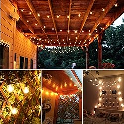 25Ft Globe LED String Lights, G40 Outdoor LED