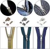 Kulannder 60Pcs Zip Repair Set with Pliers - Metal Sliders & Stoppers view 3