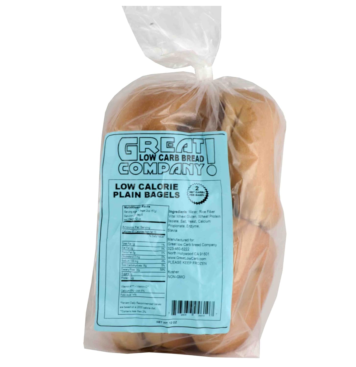 Great Low Carb Bread Co Low Calorie Plain Bagels 3 Bags Amazon Com Grocery Gourmet Food