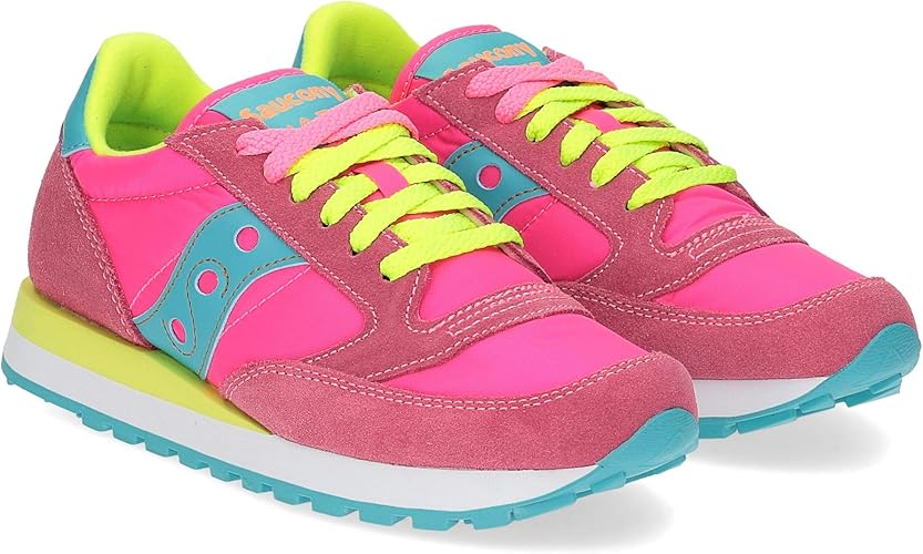 saucony jazz pink yellow
