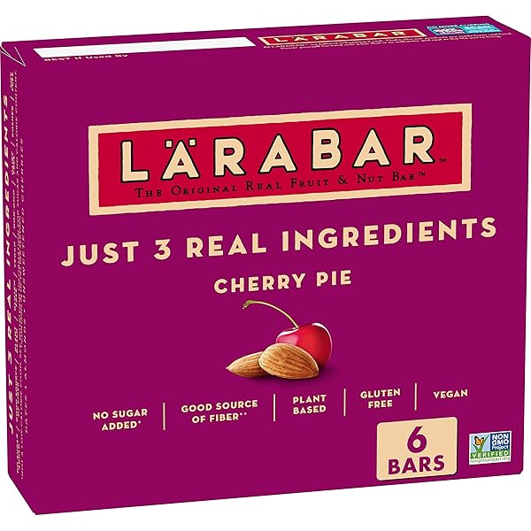 LARABAR CHERRY PIE FRUIT AND NUT BARS, GLUTEN FREE AND VEGAN, 10.2 OZ, 6 CT