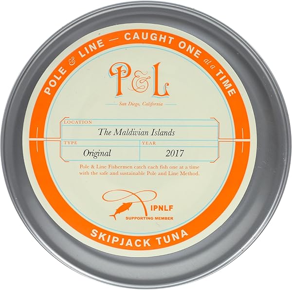 POLE AND LINE SKIPJACK TUNA IN WATER NO ADDED SALT, 5 OZ
