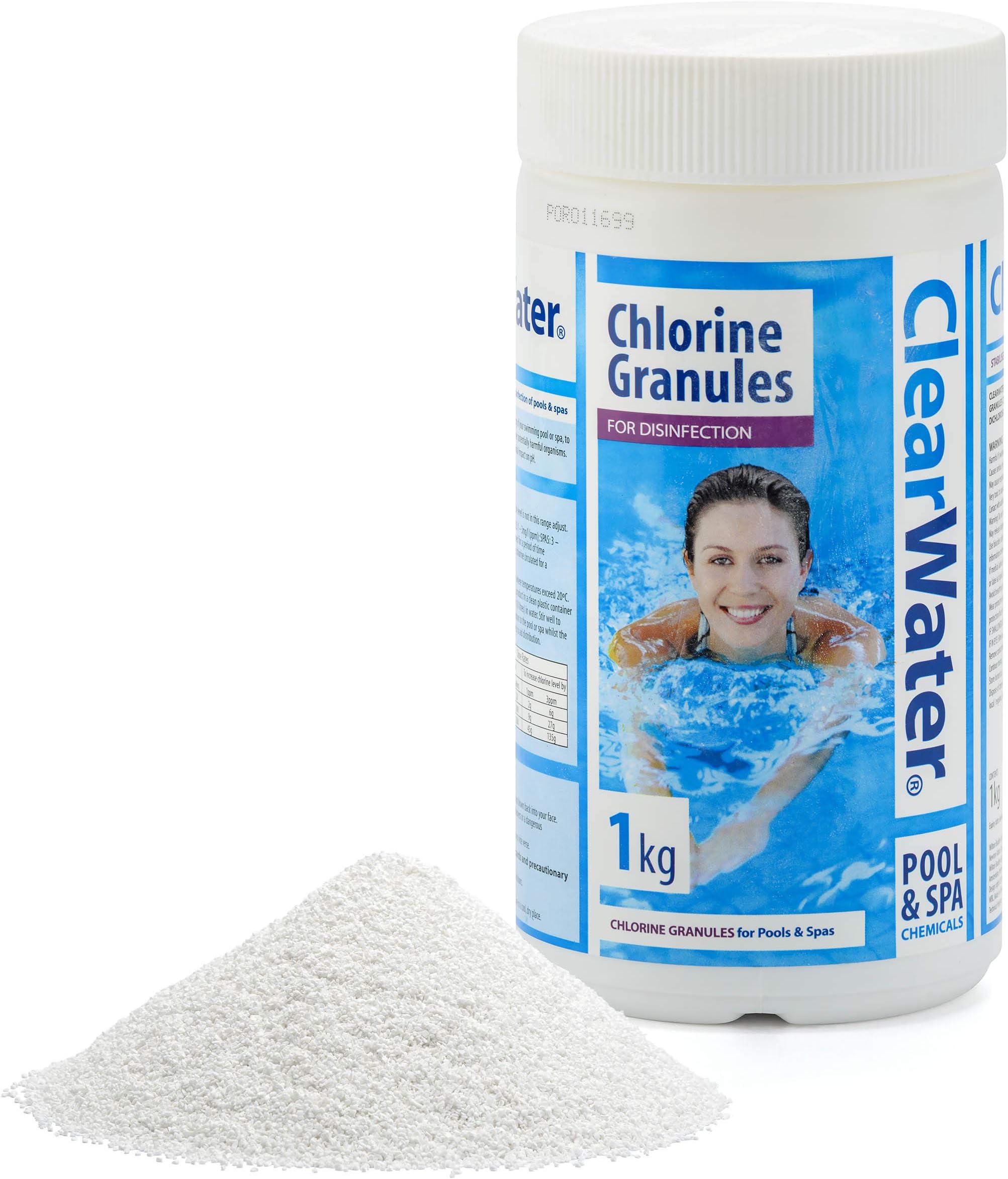 Bestway MIGO Clearwater Ch0010 Chlorine Granules for Swimming Pool and Spa Treatment, 1kg