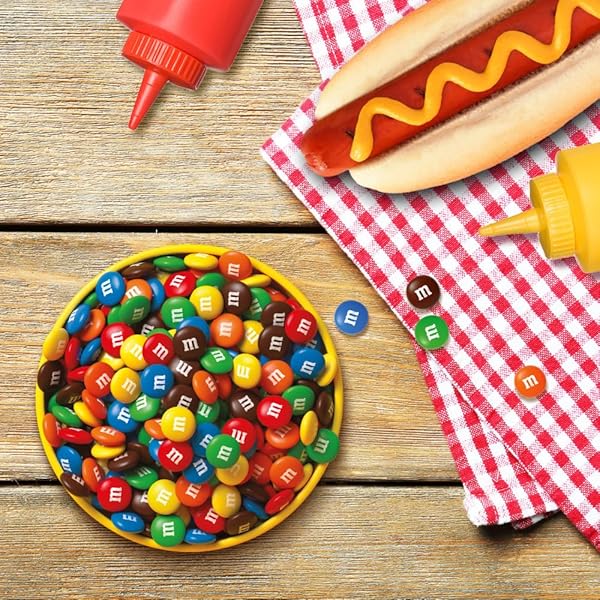 M&M’S SUMMER MILK CHOCOLATE CANDY, PARTY SIZE, 38 OZ RESEALABLE BULK BAG