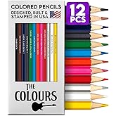 Pun Labs Colored Pencils Set for Adults - 12 Beatles-Inspired Parody Art Pencils, Soft Core for Bright Coloring with Lyrical Designs, Ideal Gift for Beatles Fans, Art Lovers, & Creative Enthusiasts