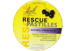 Bach Rescue Remedy Pastilles, Black Currant, 1.7 Ounce (Pack of 4)