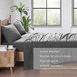 Casa Platino Queen Sheets, Pre Washed Soft Queen