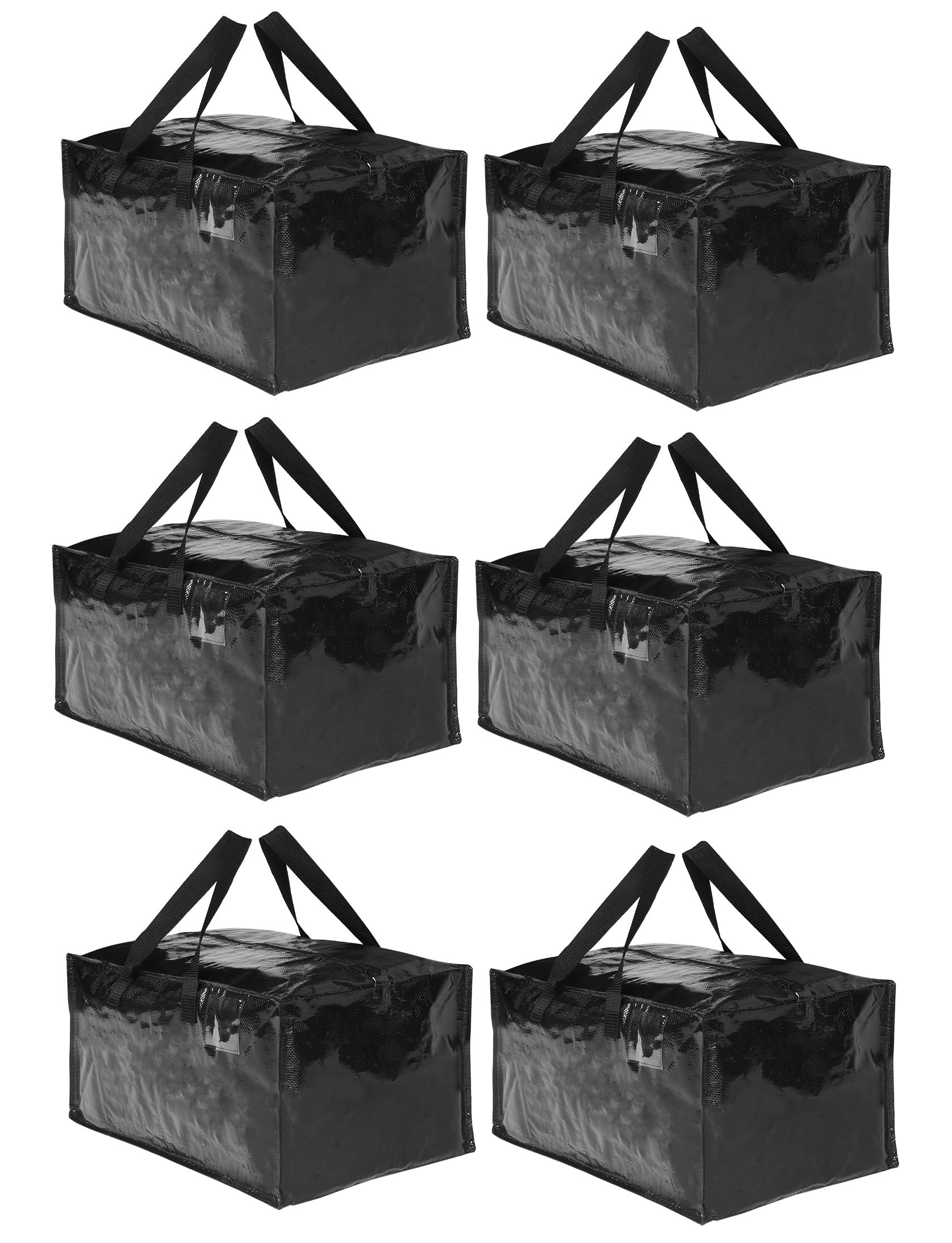 Moving Bags, ZIZINET Moving Bags Extra Large Strong,90L Big Bags with Backpack Straps,Handles, Zippers and Tag Pocket, for Moving,Travelling,Camping, Gardening Tools,Holiday Decorations Storage,6PCS