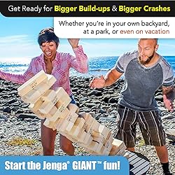 Jenga Giant - Hardwood Blocks - Stacks to Over 5