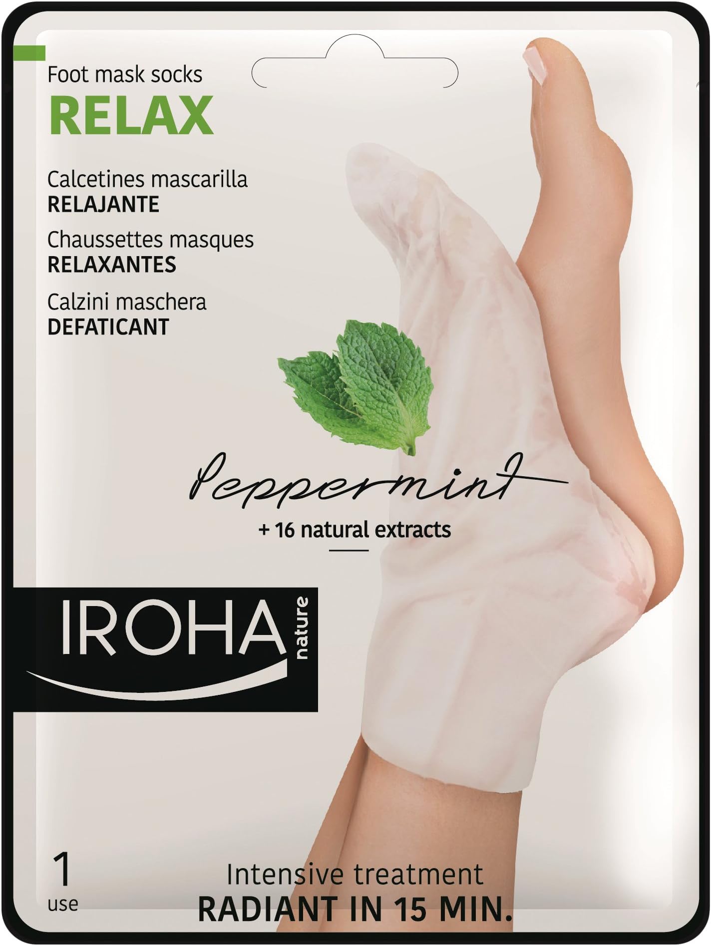 Iroha Intensive Treatment Relaxing Socks Peppermint [2 Packs of 2]