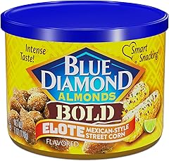 Blue Diamond Almonds, BOLD Elote Mexican Street Maíz con sabor a frutos secos, lata de 6 onzas