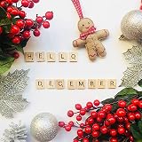 IRYNA 100Pcs Wooden Scrabble Letters for Crafts A-Z Capital Tiles Children's view 6