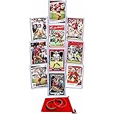 San Francisco 49ers Cards: Brock Purdy, Christian McCaffrey, Ricky Pearsall, George Kittle, Brandon Aiyuk, Nick Bosa, Steve Young, Joe Montana, Jerry Rice, Trent Williams ASSORTED Football Stars & GOATs Trading Card & Wristbands Gift Pack