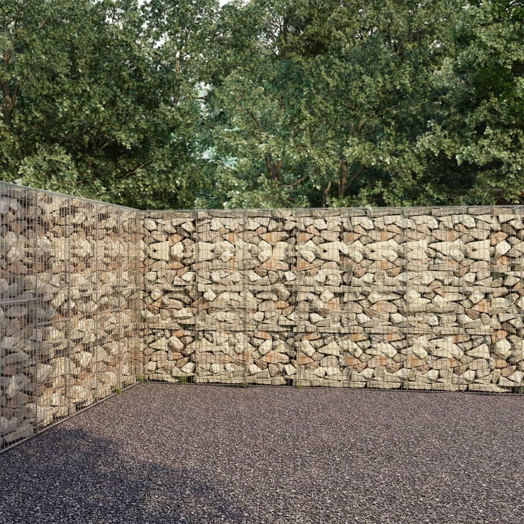 vidaXL Gabion Wall Garden Edging Gabion with Cover