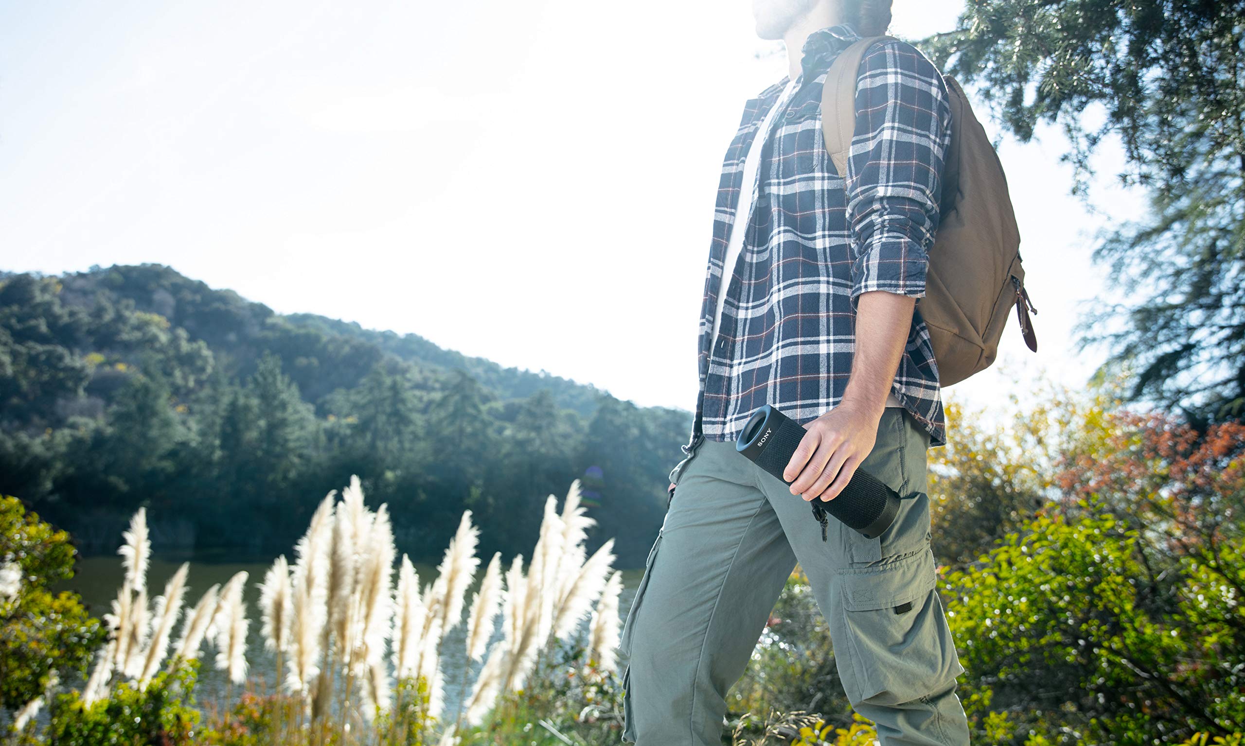 Sony SRS-XB23 - Altavoz Bluetooth inalámbrico súper portátil, potente y duradero, resistente al agua, con graves adicionales, negro