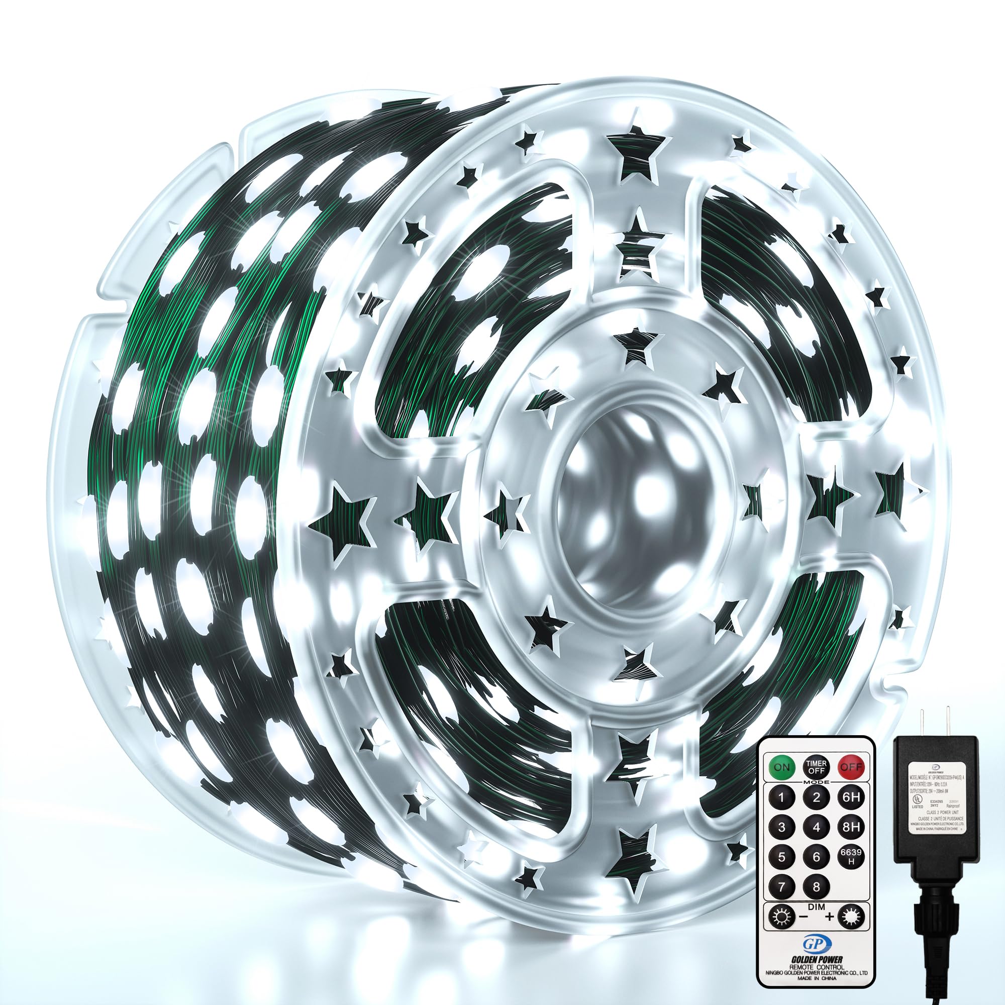 Eueasy Christmas Lights Outdoor, 1000 LED 344FT Fairy String Lights ...