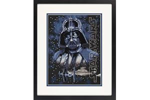 Dimensions Star Wars Darth Vader Cross Stitch Kit Black 14 Count Aida, 9" x 12",