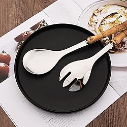 Uniturcky Serving Spoon and Fork Set, 304 Stainless