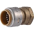 SharkBite Max 3/4 x 3/4 Inch FNPT Adapter, Push to Connect Brass Plumbing Fitting, PEX Pipe, Copper, CPVC, PE-RT, HDPE, UR088