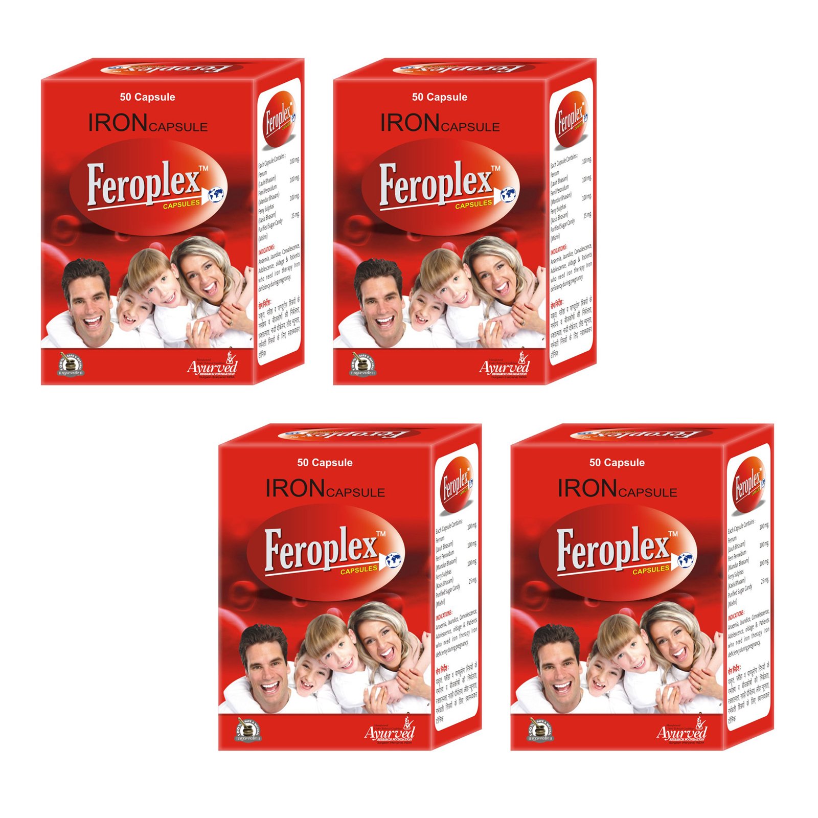 Ayurved Research Foundation Feroplex Capsule Herbal Iron Supplement to