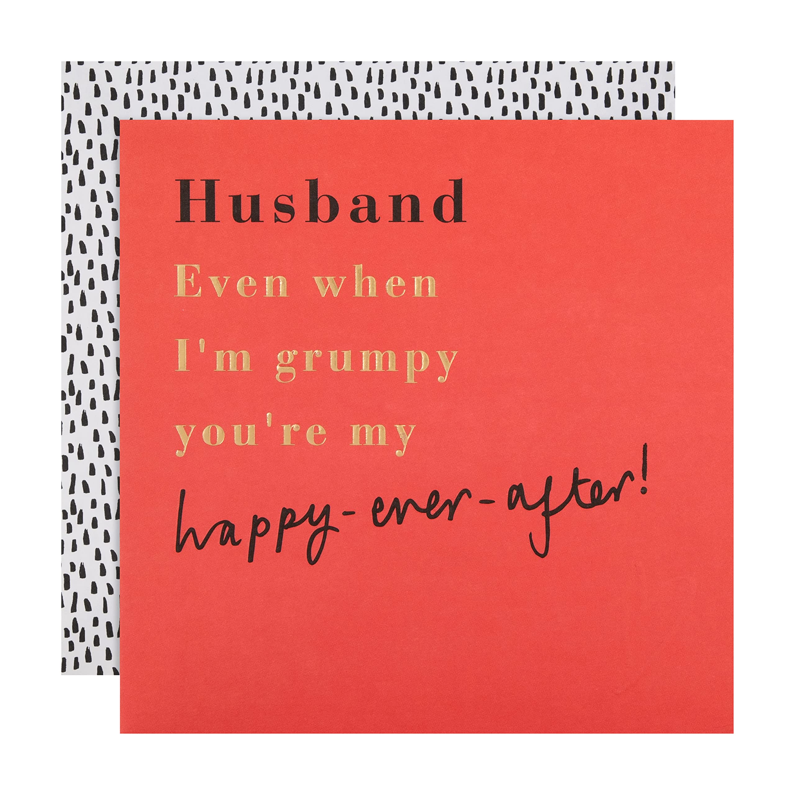 Hallmark Birthday Card for Husband - Contemporary Text Based Design