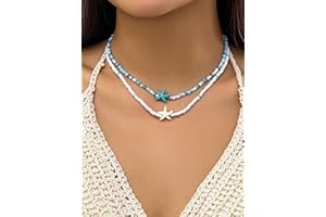 Simple white rice beads, shells and starfish, imitation pearl pendant anklets for everyday wear and vacations