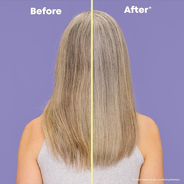 MATRIX SO SILVER PURPLE CONDITIONER – TONES BLONDE & GREY HAIR, ELIMINATES BRASSINESS, INFUSED WITH PURPLE PIGMENTS, SALON-QUALITY, VEGAN