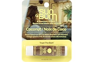 Sun Bum SPF 30 Sunscreen Lip Balm | Vegan and Cruelty Free Broad Spectrum UVA/UVB Lip Care with Aloe and Vitamin E for Moistu