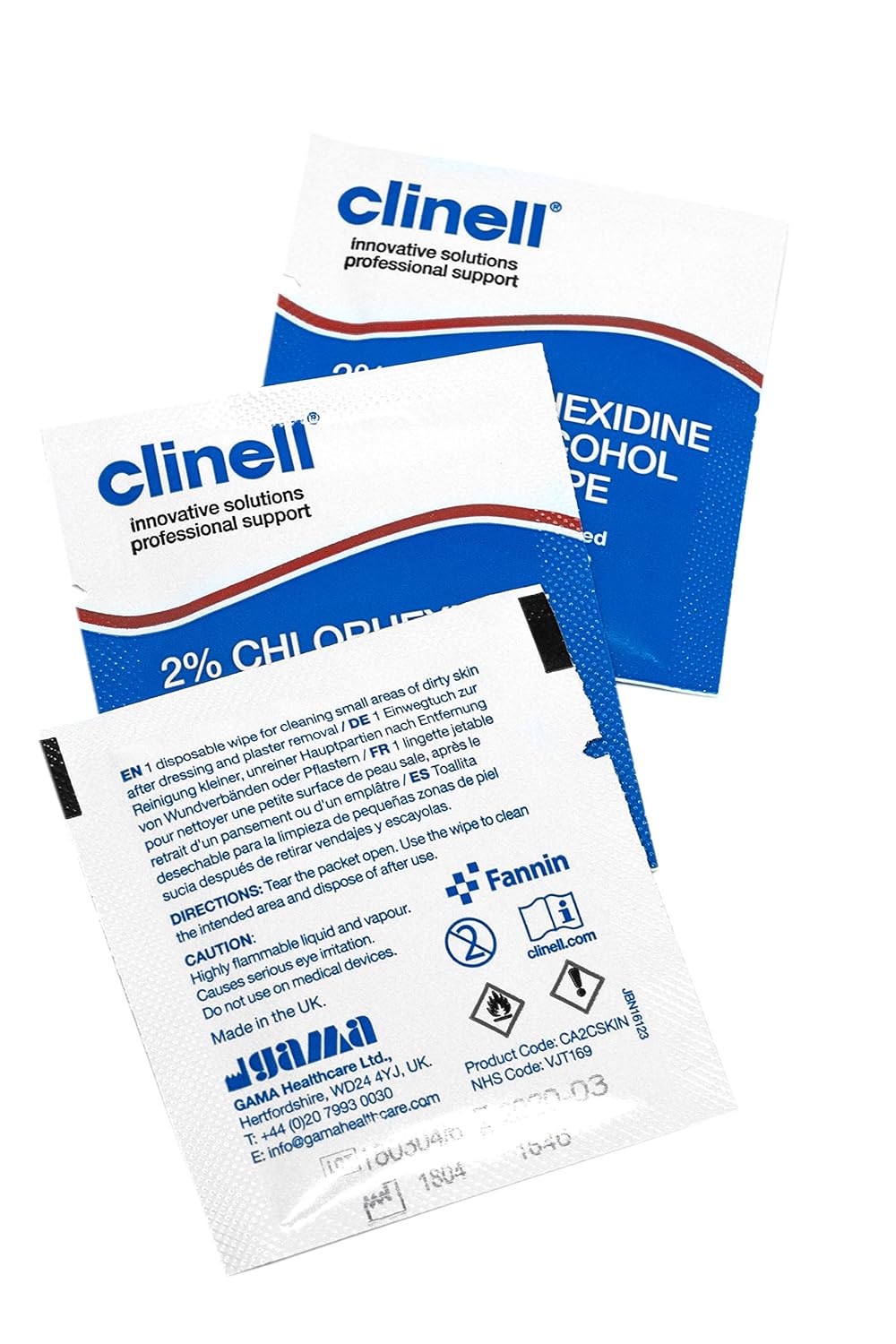 Clinell Alcohol Skin Wipes Cleans Skin, Latex Free, Dermatologically Tested - 1 Box of 200 Wipes - Image 5
