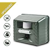 Ultrasonic Animal Repeller, Aspectek Outdoor Animal Repellent Motion Activated with Strobe LED Light for Rodents, Deer, Cats, Dogs, Foxes, Mice, Birds, Skunks, Etc.