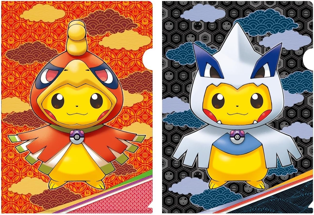 Amazon ポケモンセンターオリジナル クリアファイル2枚セット ホウオウ ルギアポンチョのピカチュウ アニメ 萌えグッズ 通販