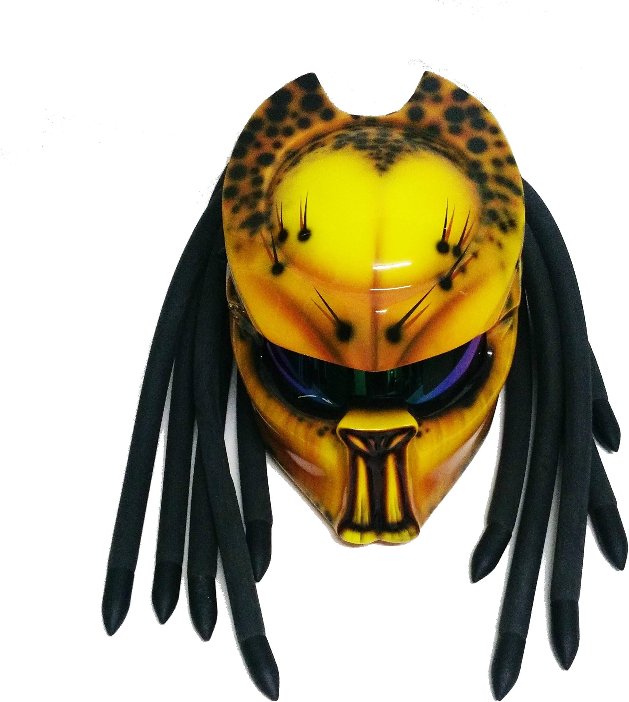 Pro Predator Motorcycle DOT Approved Helmet Foam Dread include Tri Laser SY14 Size Large